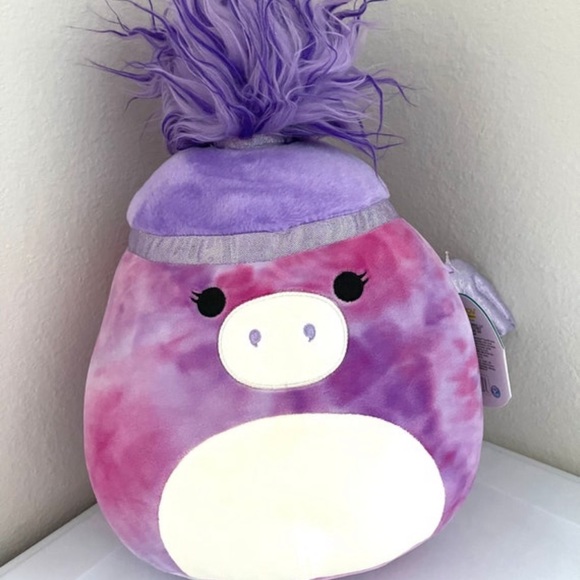 Willow Pegasus Squishmallow 12 inch New with Tag Kelly Toy Pillow Pink Purple - Picture 6 of 8